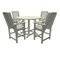 Highwood Usa Lehigh 5pc Round Counter Height Outdoor Patio Furniture Dining Set AD-CNL48-HGR - alternate 1